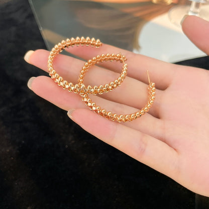 [ElanLuxe Jewelry]CLASH HOOP LARGE EARRINGS