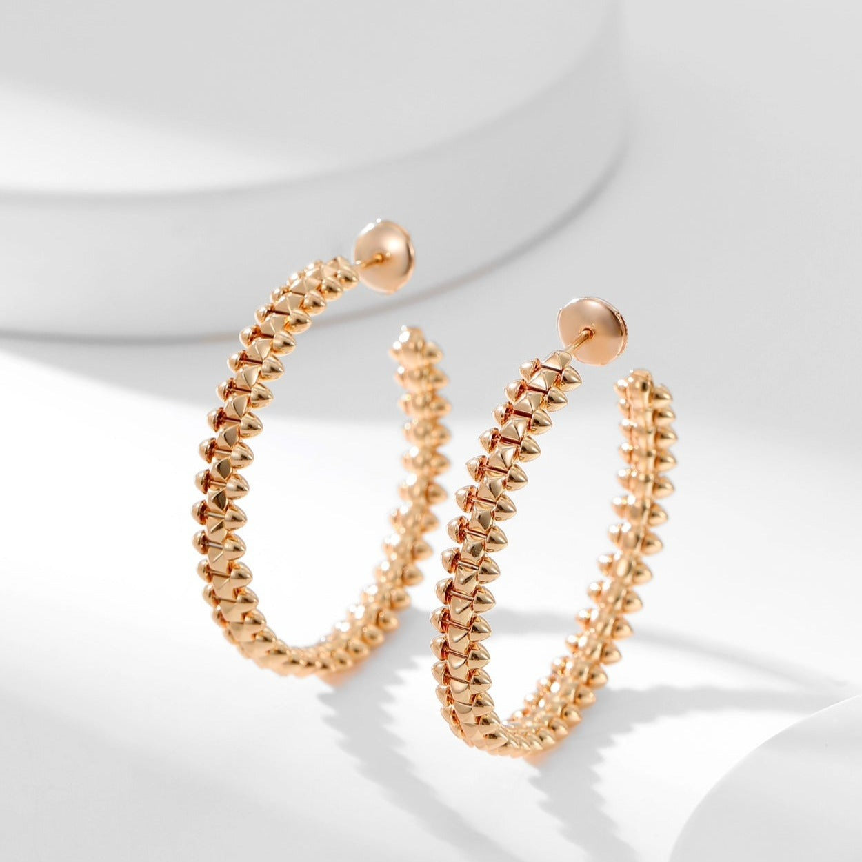 [ElanLuxe Jewelry]CLASH HOOP LARGE EARRINGS