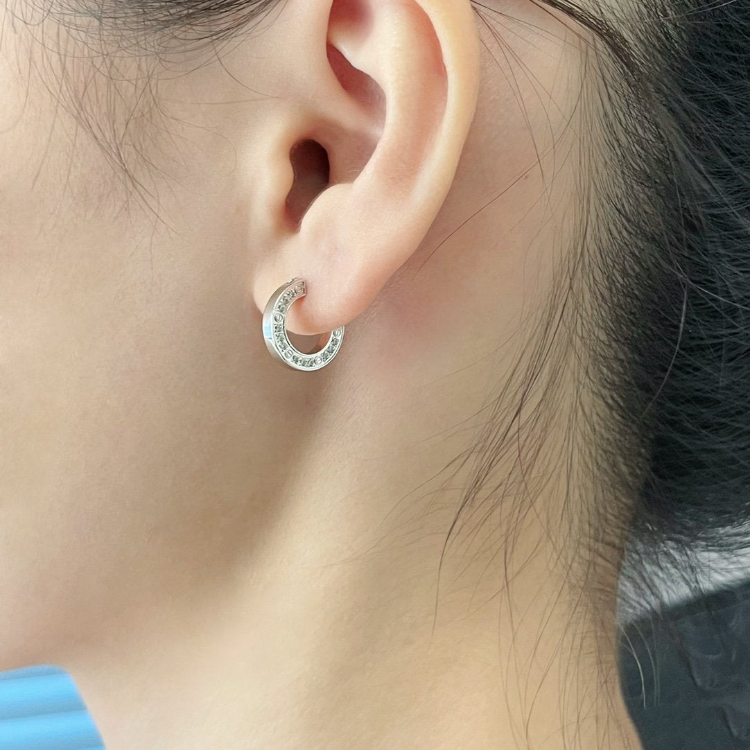 [ElanLuxe Jewelry]LOVE DIAMOND EARRINGS