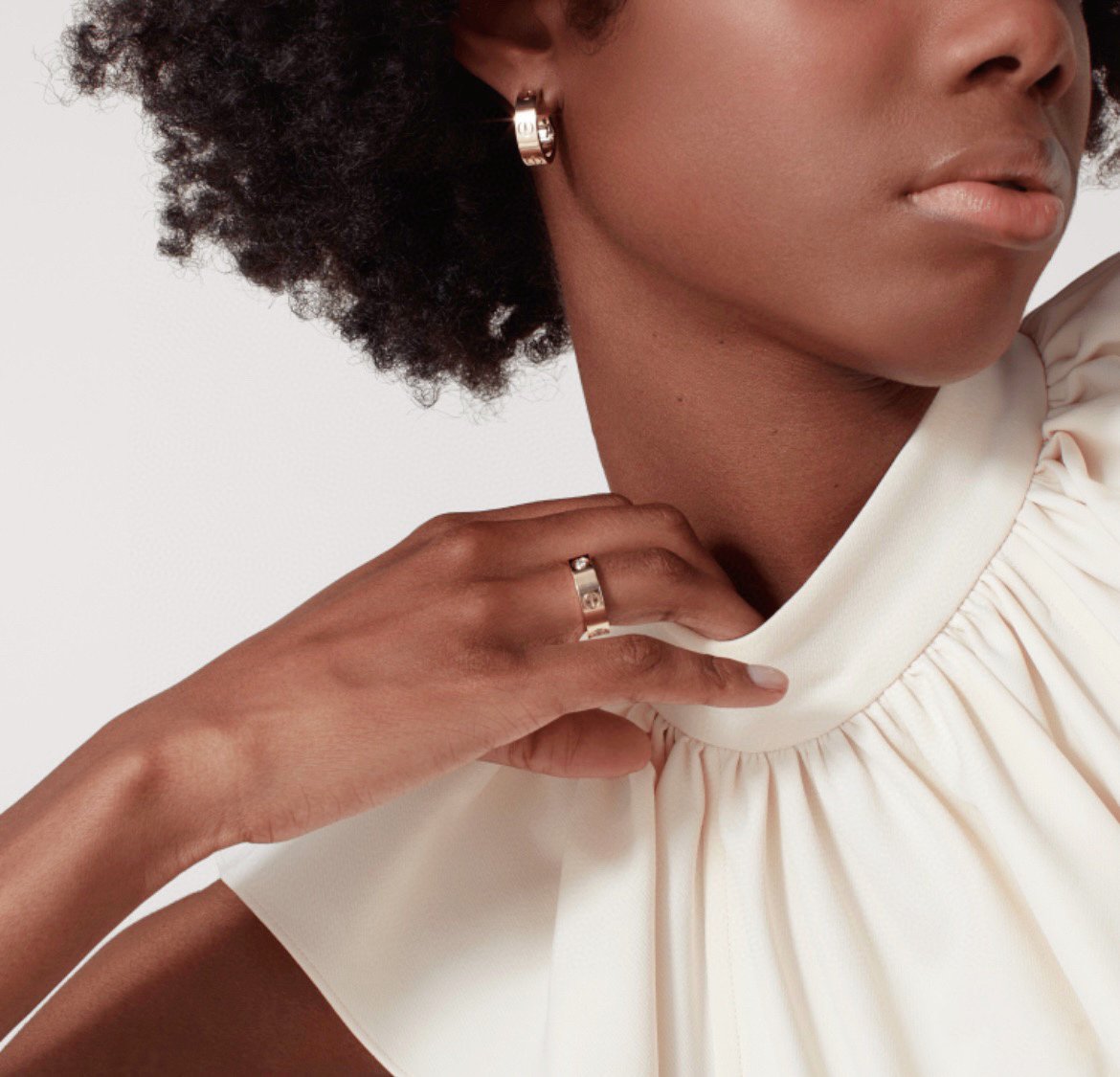 [ElanLuxe Jewelry]LOVE 5.5MM EARRINGS