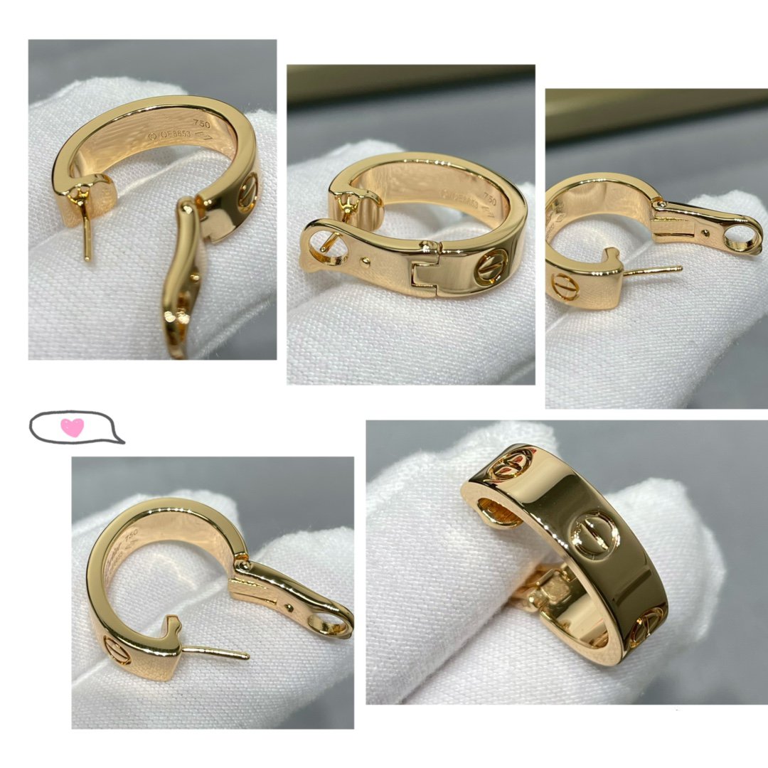 [ElanLuxe Jewelry]LOVE 5.5MM EARRINGS