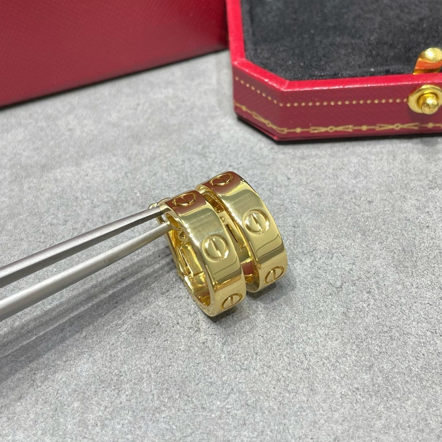 [ElanLuxe Jewelry]LOVE 5.5MM EARRINGS