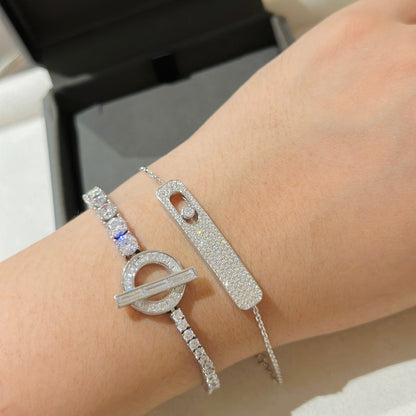 [ElanLuxe Jewelry]MOVE CLASSIQUE DIAMOND PAVED BRACELET