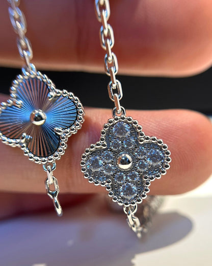 [ElanLuxe Jewelry] CLOVER 5 MOTIF LASER BRACELET COLLECTION