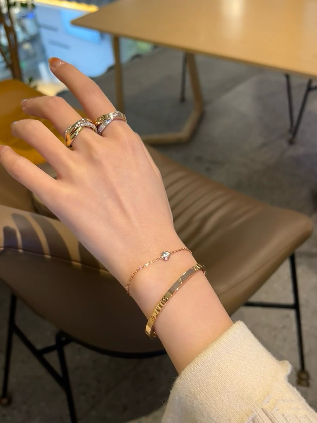 [ElanLuxe Jewelry]DAMOUR DIAMOND LINK BRACELET