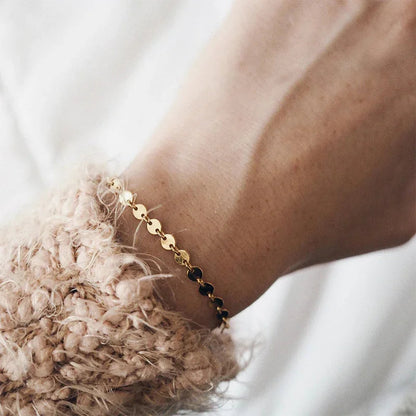 [ElanLuxe]Darla Round Chain Bracelet
