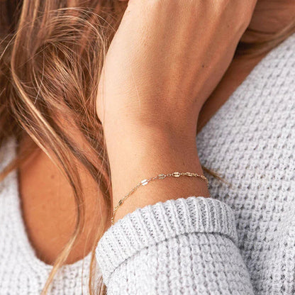 [ElanLuxe]Amara Lace Chain Bracelet