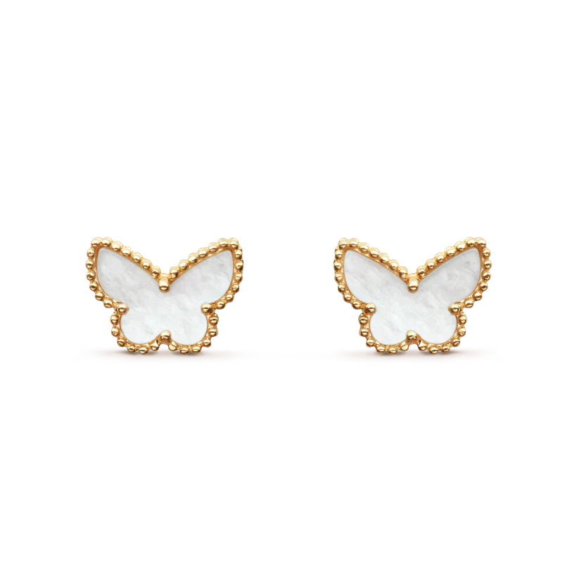 [ElanLuxe Jewelry]SWEET BUTTERFLY MOP EARSTUDS