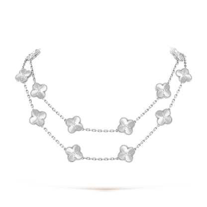 [ElanLuxe Jewelry]CLOVER 20 MOTIFS  LASER SILVER