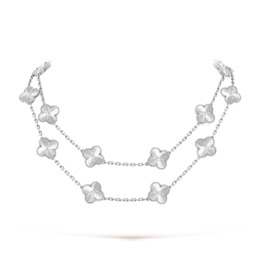 [ElanLuxe Jewelry]CLOVER 20 MOTIFS  LASER SILVER