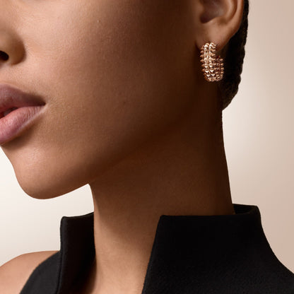 [ElanLuxe Jewelry]CLASH 9.2MM DOUBLE ROW EARRINGS