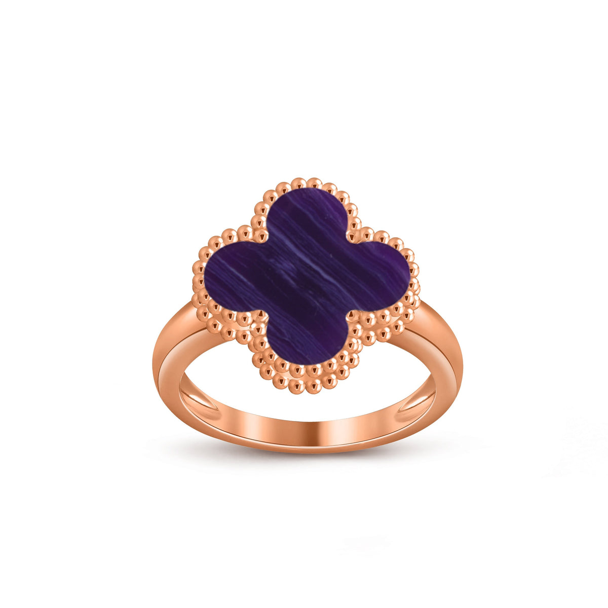 [ElanLuxe Jewelry]CLOVER RING ROSE GOLD COLLECTION