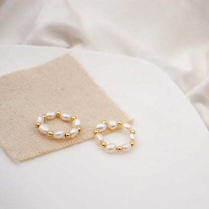 [ElanLuxe]Fiji Pearl Band Ring