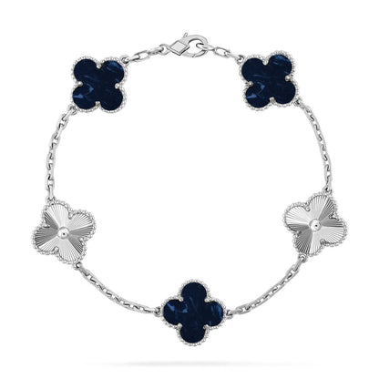 [ElanLuxe Jewelry]CLOVER 5 MOTIF PIETERSITE BRACELET COLLECTION