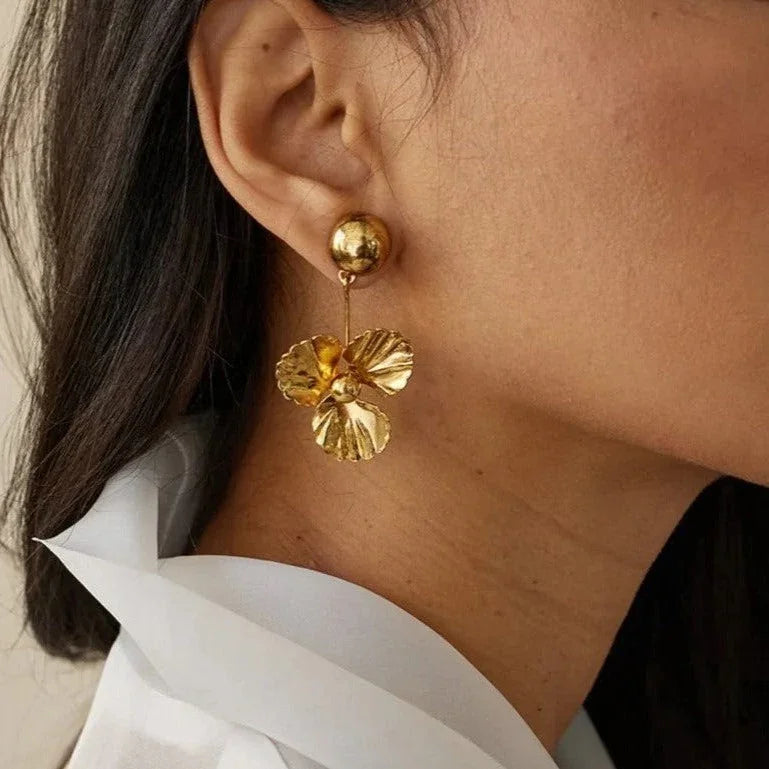 [ElanLuxe]Andrea Gold Earrings