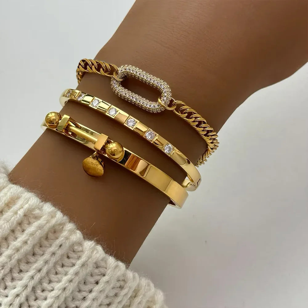 [ElanLuxe]Kleo Diamond Bracelet