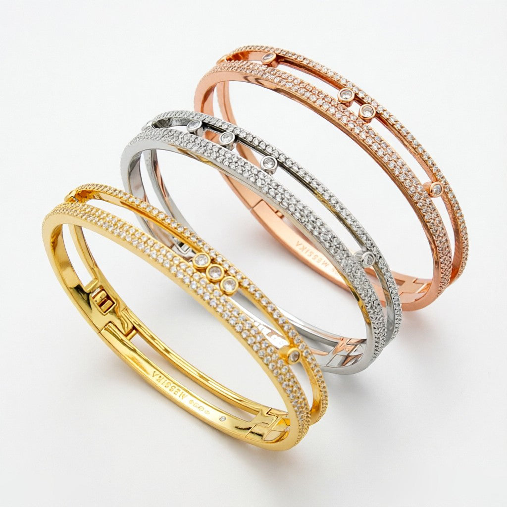 [ElanLuxe Jewelry]Move Romane pav茅 bangle
