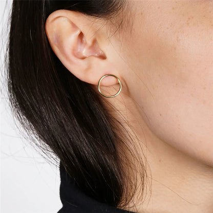 [ElanLuxe]Aureole Gold Earrings