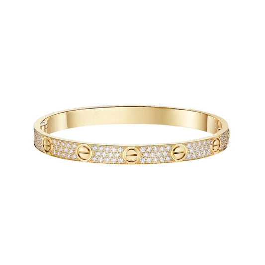[ElanLuxe Jewelry] LOVE BRACELET 6.1MM DIAMOND-PAVED