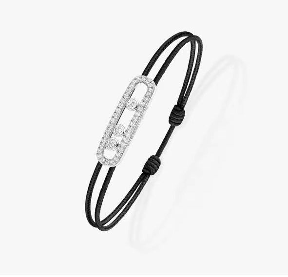 [ElanLuxe Jewelry]Messika Care(s) pink cord pav茅 bracelet
