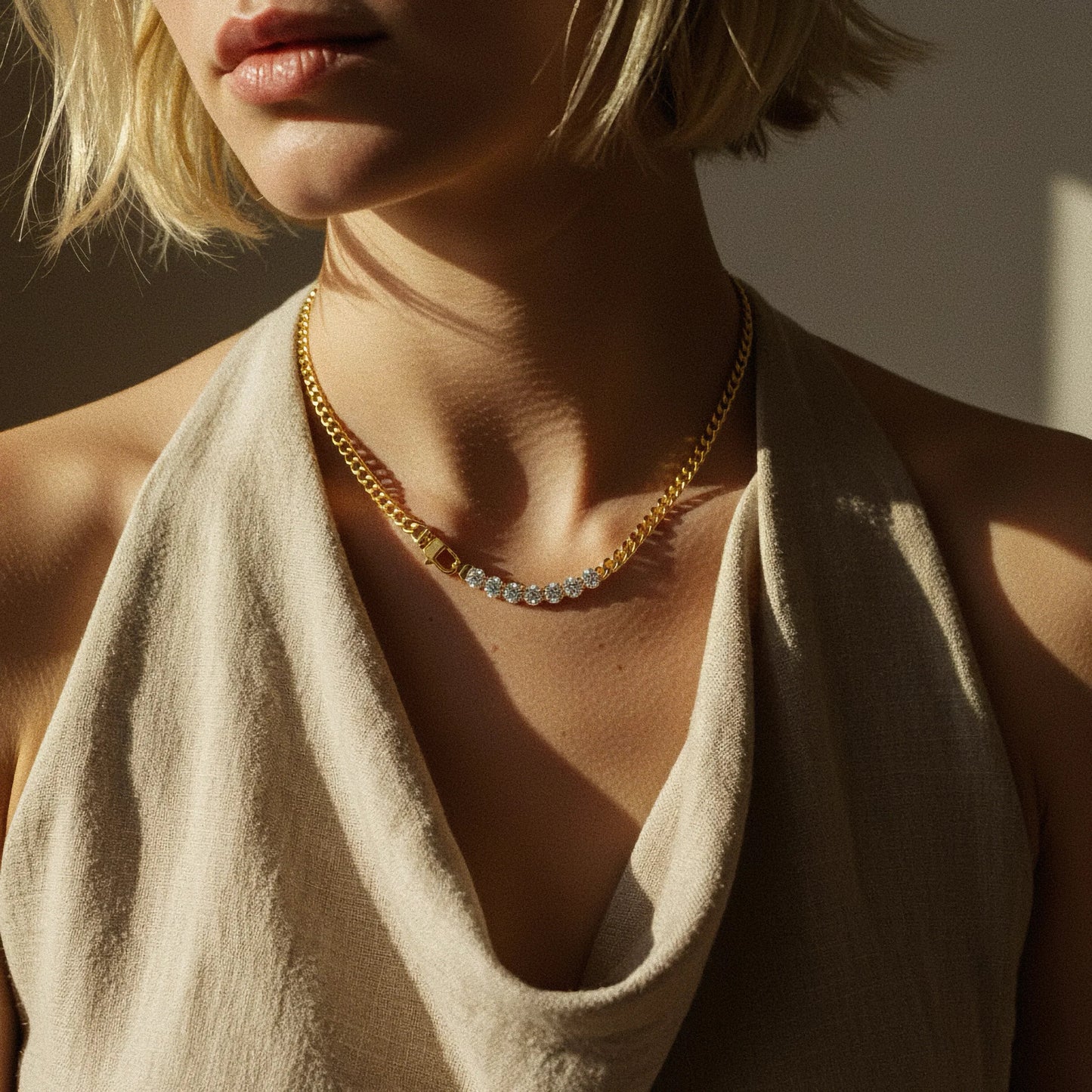 [ElanLuxe]Maelle Diamond Necklace
