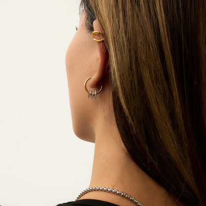 [ElanLuxe]Rosiel Gold Ear Cuff Earrings