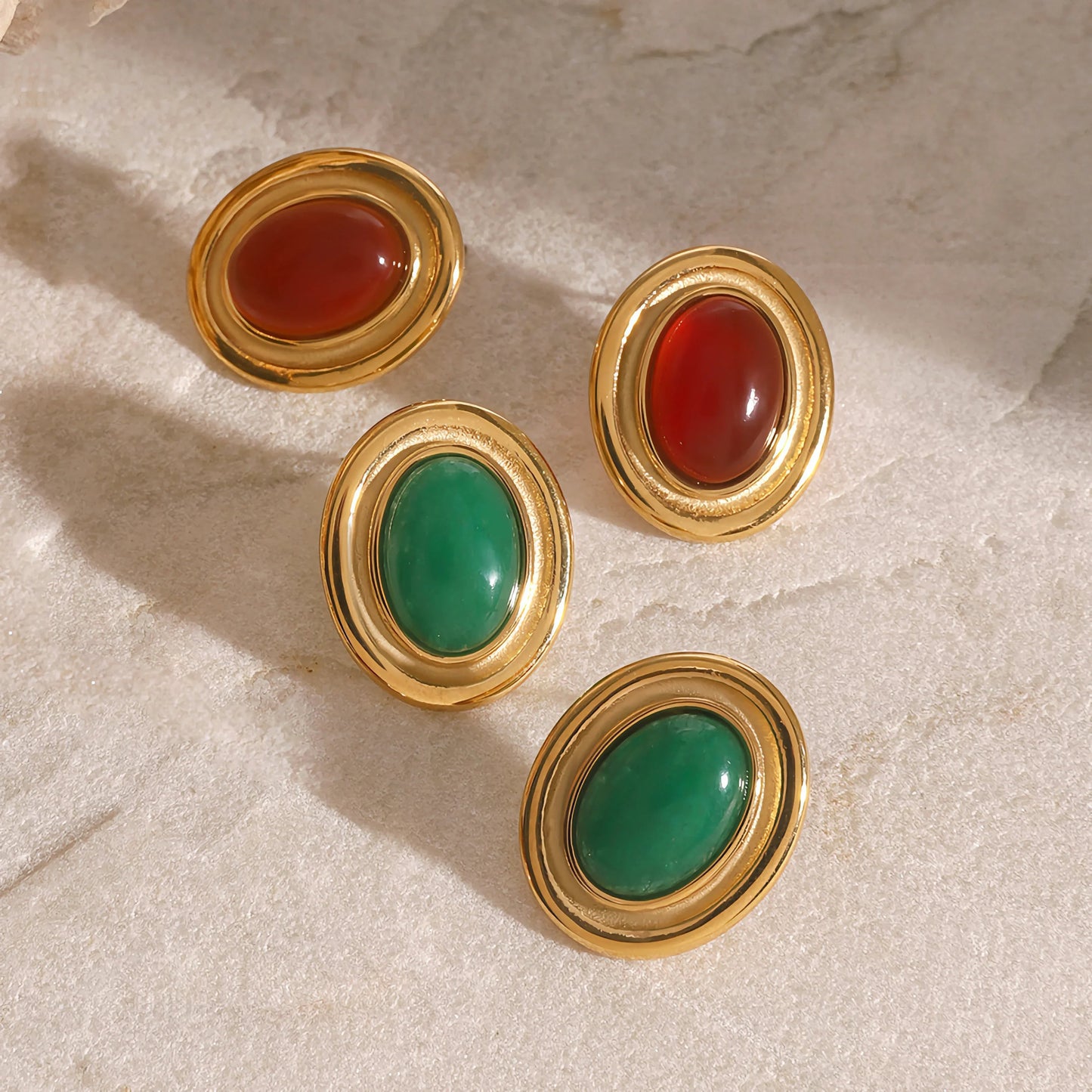 [ElanLuxe]Fresca Gemstone Earrings