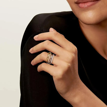 [ElanLuxe]Ivy Stacked Diamond Ring