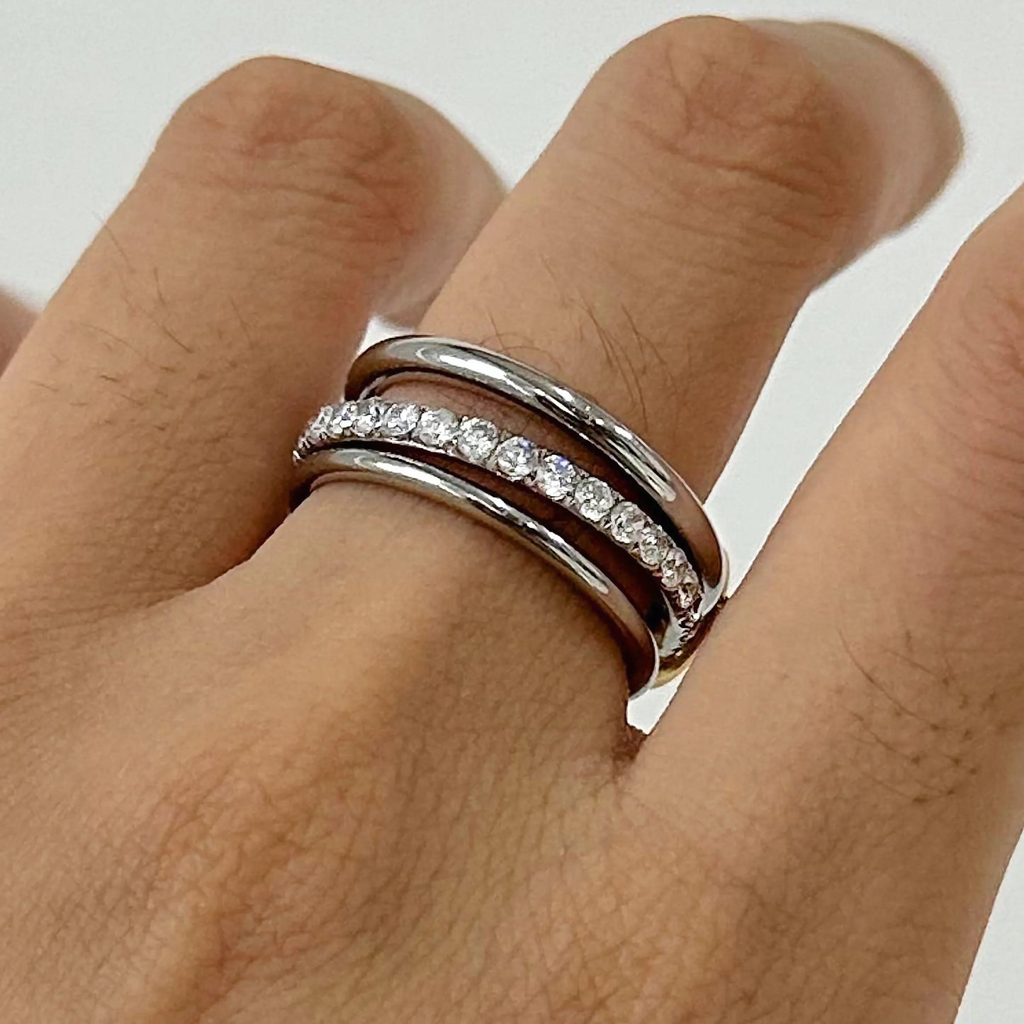 [ElanLuxe]Evadne Diamond Ring Stack
