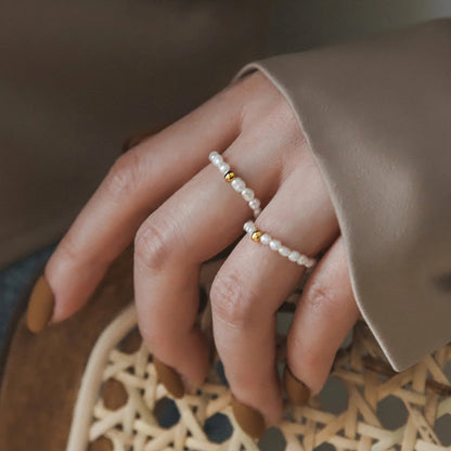 [ElanLuxe]Aurora Pearl Band Ring