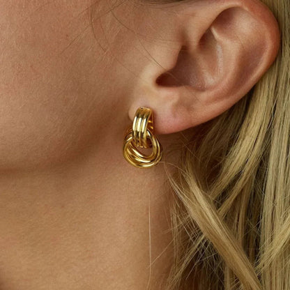 [ElanLuxe]Luna Layered Hoop Earrings