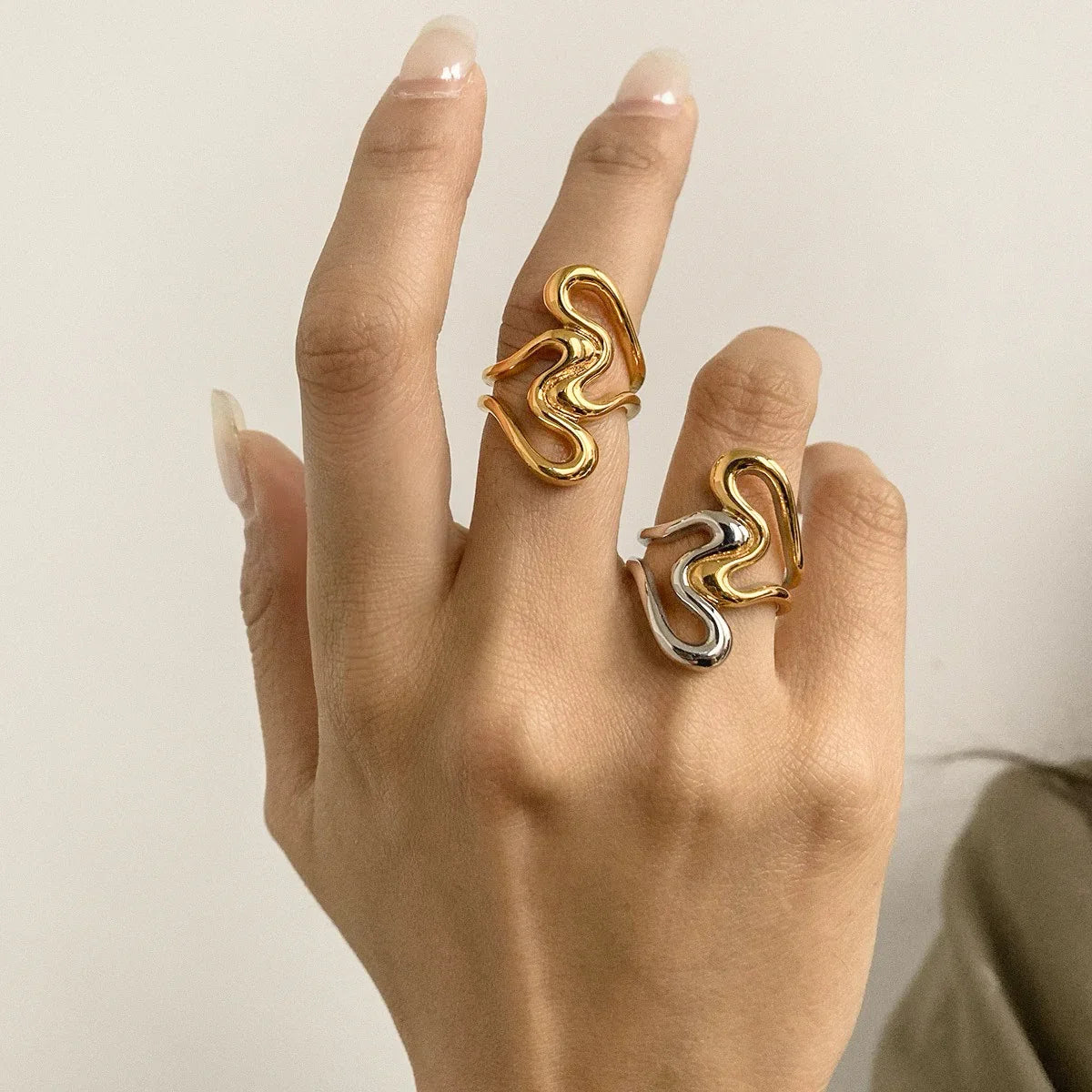 [ElanLuxe]Corina Abstract Gold Ring