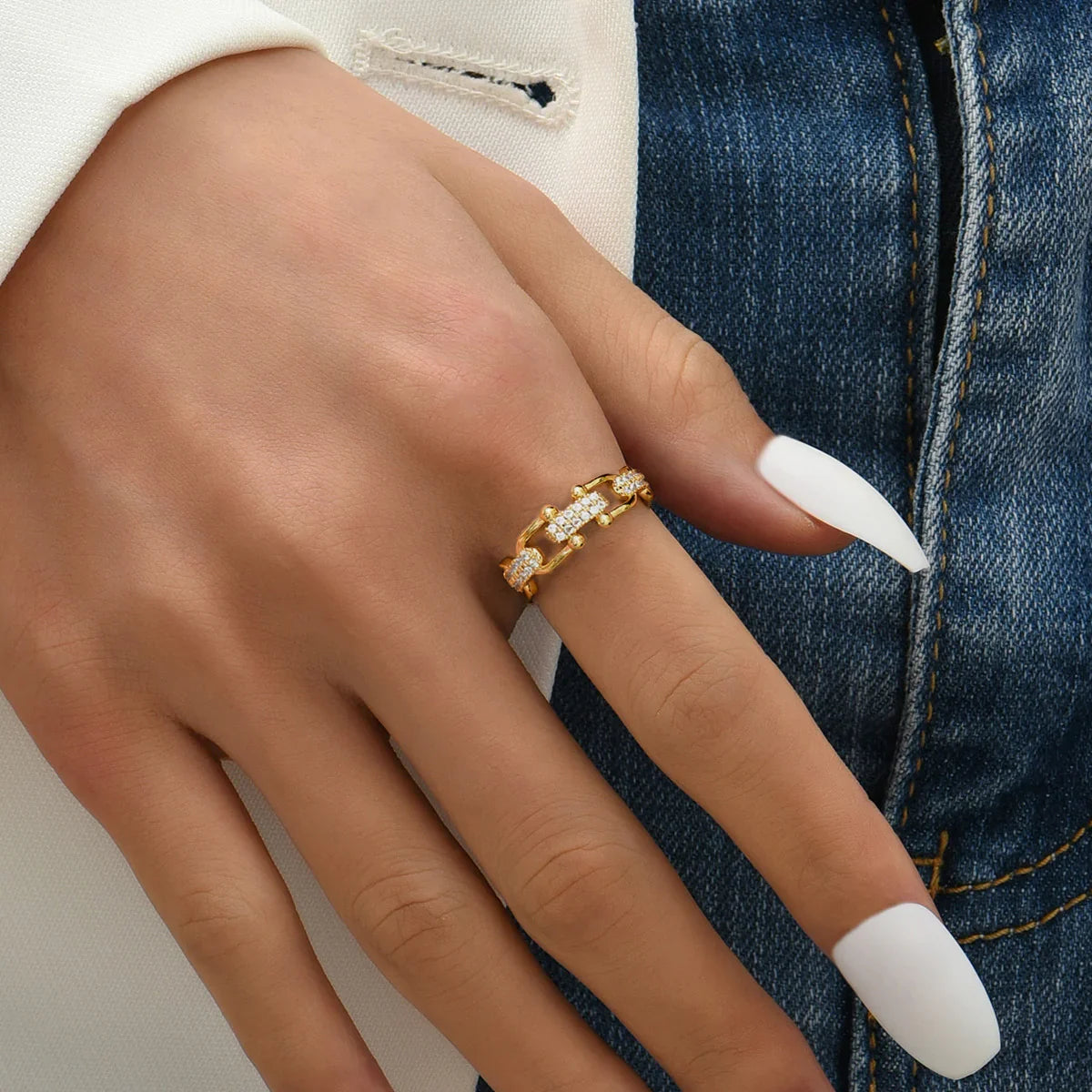 [ElanLuxe]Chloe Gold Ring