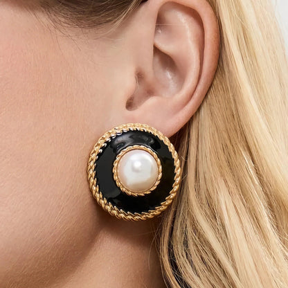 [ElanLuxe]Haven Pearl Earrings