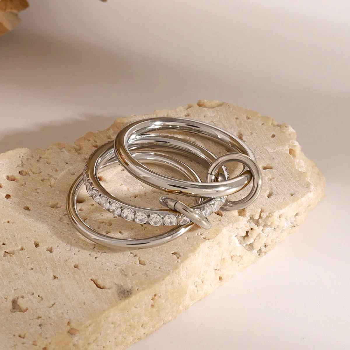 [ElanLuxe]Emmanuelle Diamond Ring Stack