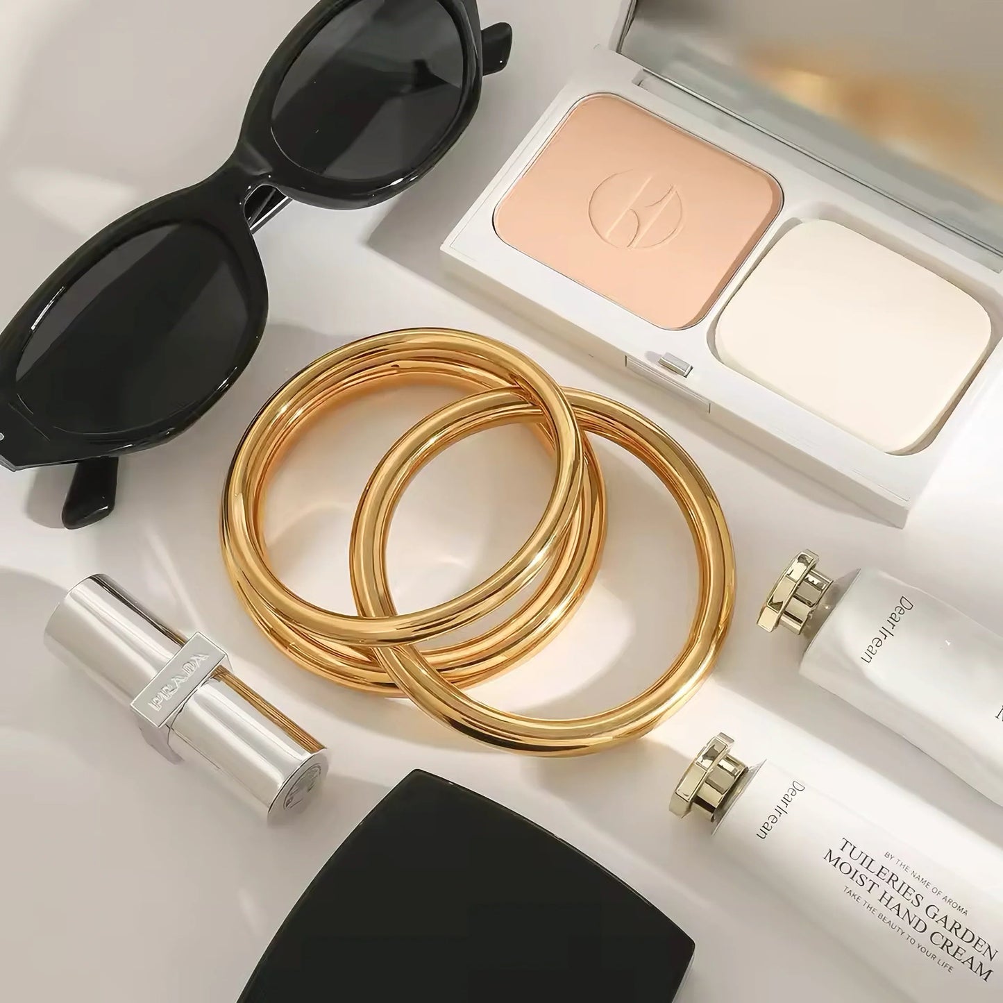 [ElanLuxe]Lina Smooth Gold Bangle