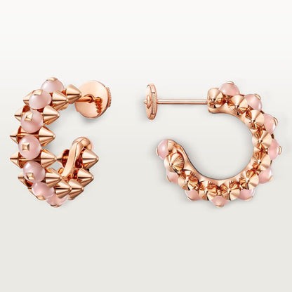 [ElanLuxe Jewelry]CLASH 7.9MM AGATE CHALCEDONY EARRINGS