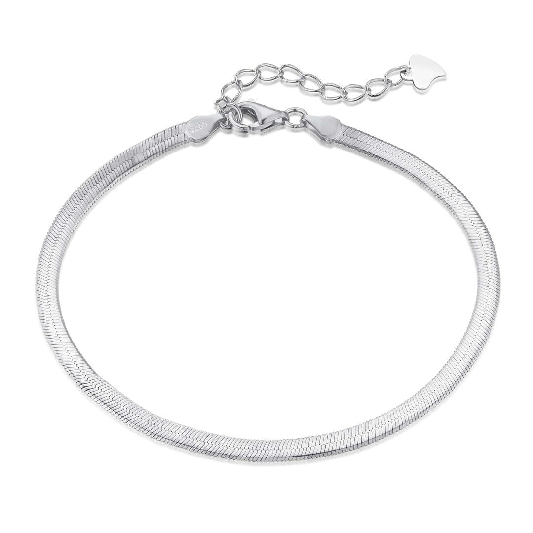 [ElanLuxe Jewelry]Flat Snake Bone Chain Blade Necklace
