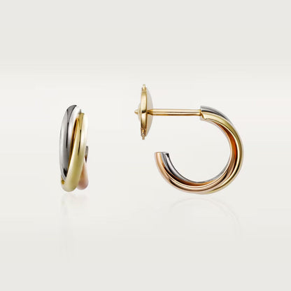 [ElanLuxe Jewelry]TRINITY ON DIAMOND MINI EARRINGS