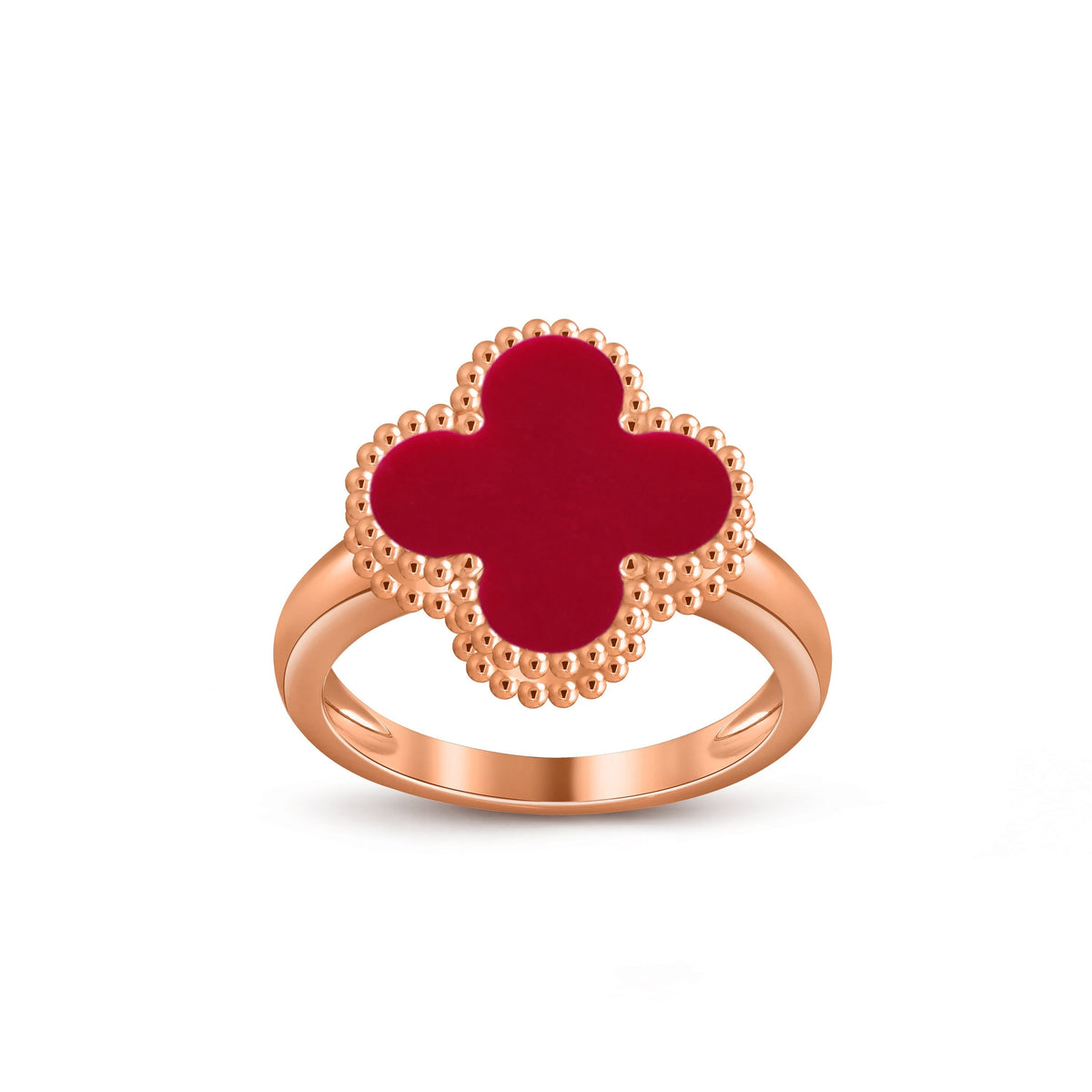 [ElanLuxe Jewelry]CLOVER RING ROSE GOLD COLLECTION