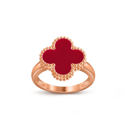 [ElanLuxe Jewelry]CLOVER RING ROSE GOLD COLLECTION