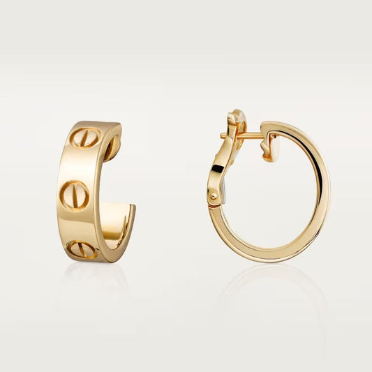 [ElanLuxe Jewelry]LOVE 5.5MM EARRINGS