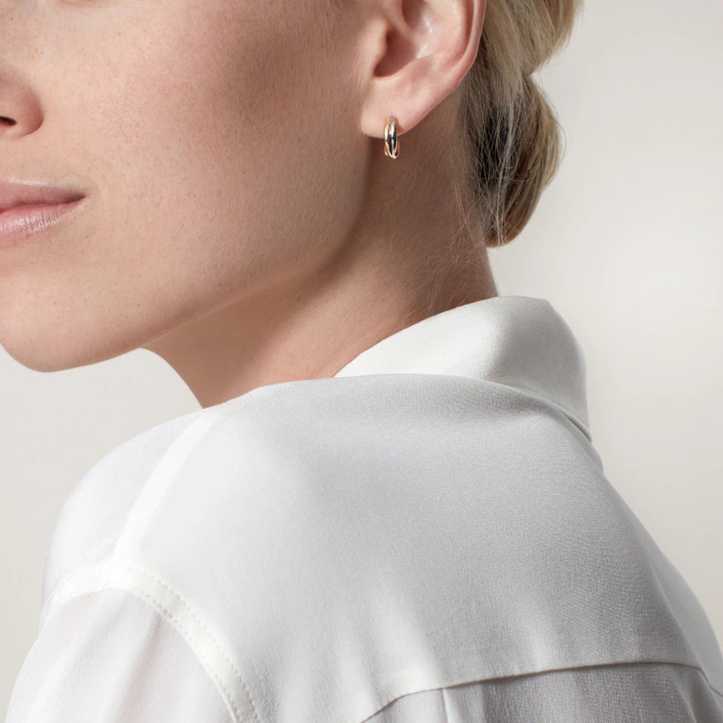 [ElanLuxe Jewelry]TRINITY ON DIAMOND MINI EARRINGS