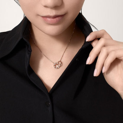 [ElanLuxe Jewelry]LOVE  FULL DIAMOND PENDANT NECKLACE