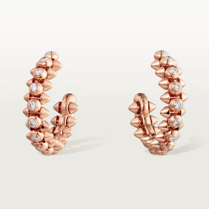 [ElanLuxe Jewelry]CLASH FULL DIAMOND MEDIUM EARRINGS