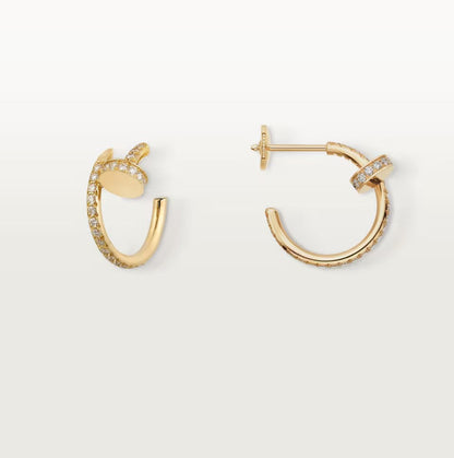 [ElanLuxe Jewelry]JUSTE FULL DIAMOND SMALL EARRINGS