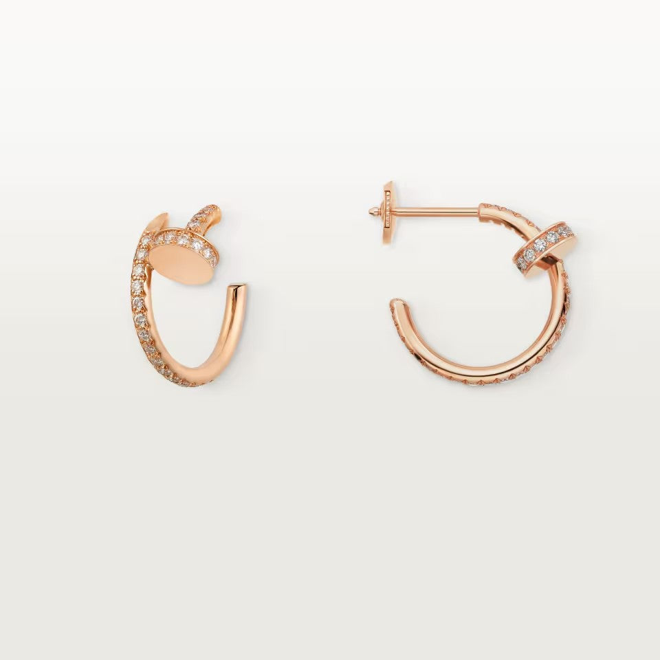 [ElanLuxe Jewelry]JUSTE FULL DIAMOND SMALL EARRINGS