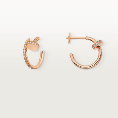 [ElanLuxe Jewelry]JUSTE FULL DIAMOND SMALL EARRINGS