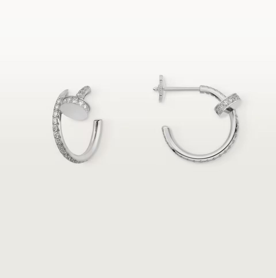 [ElanLuxe Jewelry]JUSTE FULL DIAMOND SMALL EARRINGS