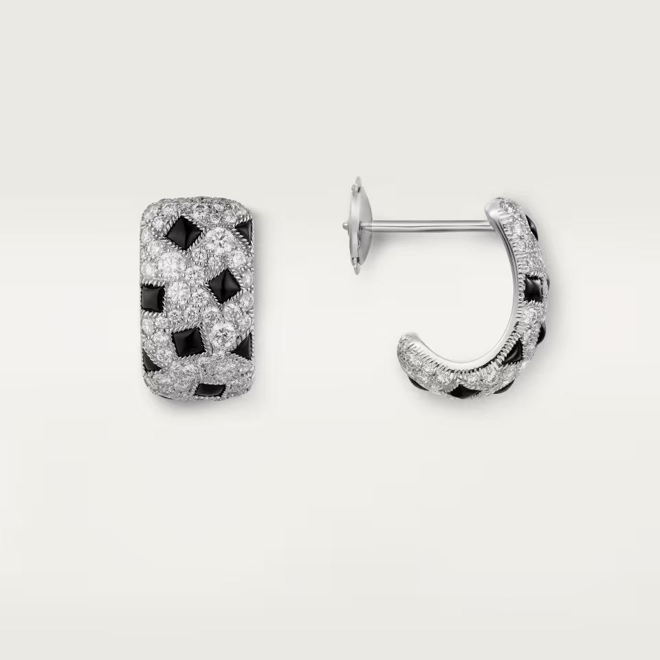 [ElanLuxe Jewelry]PANTHERE MINI FULL DIAMOND EARRINGS